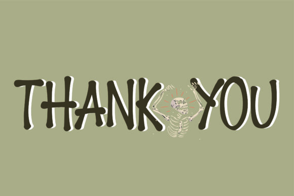 Skeletons Font PNG with transparent background - Preview 4