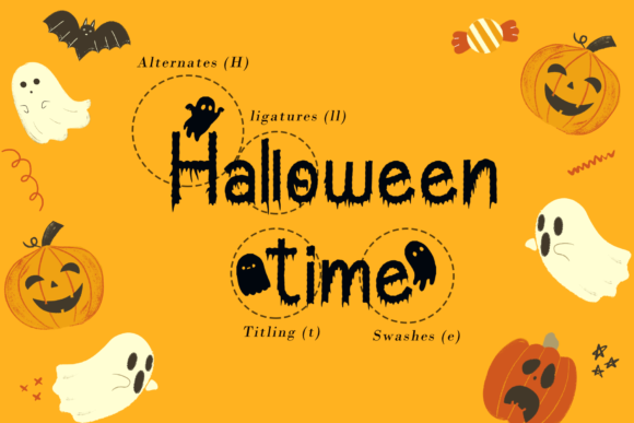 Creepy Ghost Font - Preview 6