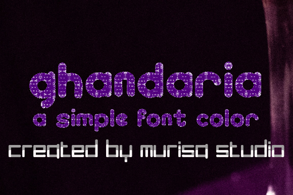 Ghandaria Font PNG with transparent background - Preview 1