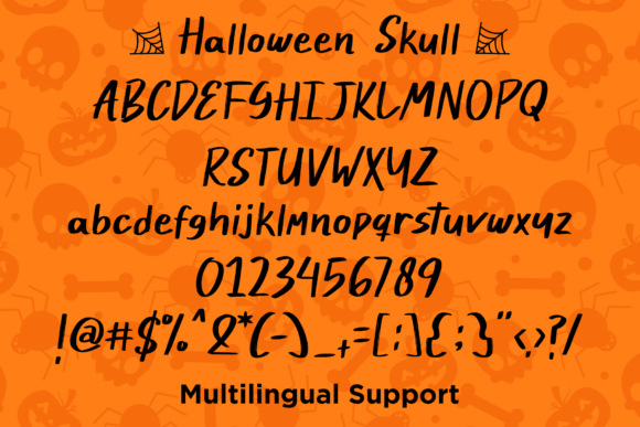 Halloween Skull Font - Preview 4
