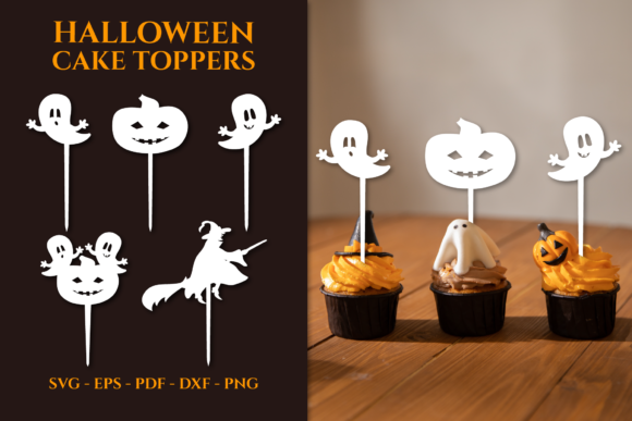 Halloween Cake Topper Svg, Ghost