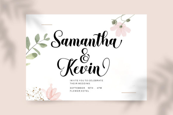 Hoya Script Font PNG with transparent background - Preview 1