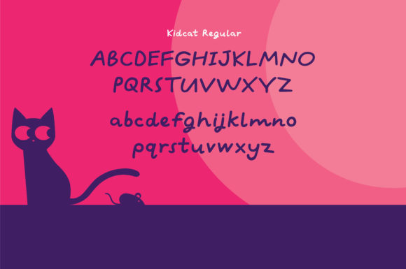 Kidcat Font PNG with transparent background - Preview 1