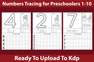 Numbers Tracing Preschoolers Graphic by kdpkawsarmia · Creative Fabrica