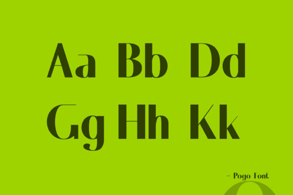Pogo Font PNG with transparent background - Preview 2