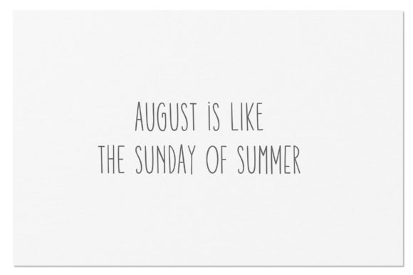 August Font - Preview 3