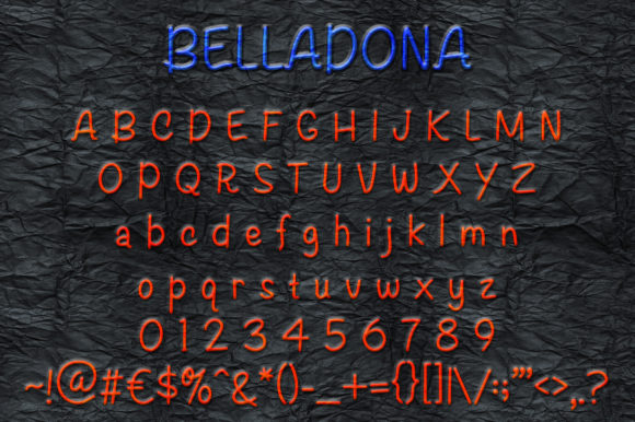Belladona Font - Preview 1