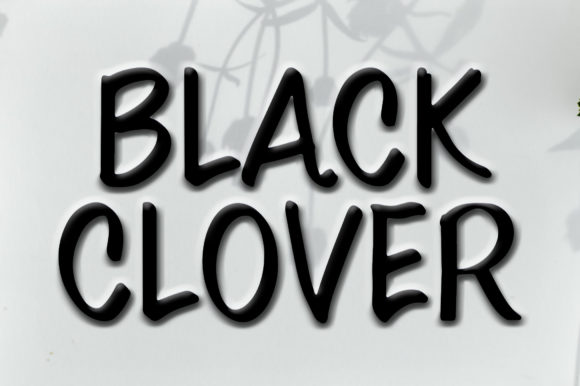 Black Clover Font - Preview 1