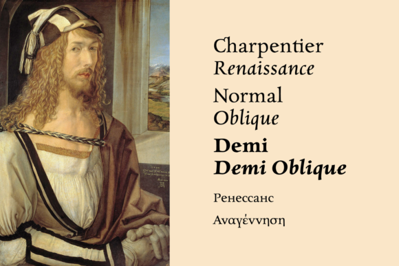 Charpentier Renaissance Pro Font PNG with transparent background - Preview 1
