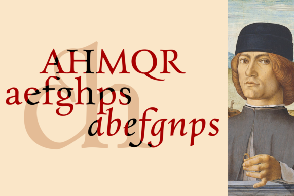 Charpentier Renaissance Pro Font PNG with transparent background - Preview 2