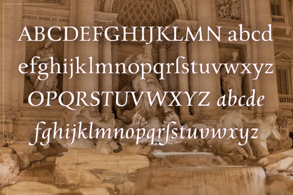 Charpentier Renaissance Pro Font PNG with transparent background - Preview 3