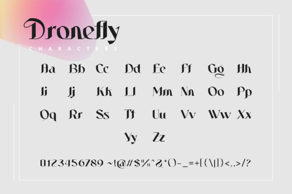 Dronefly Font - Preview 1