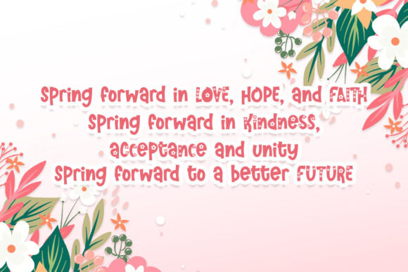 Garden Flower Font - Preview 3