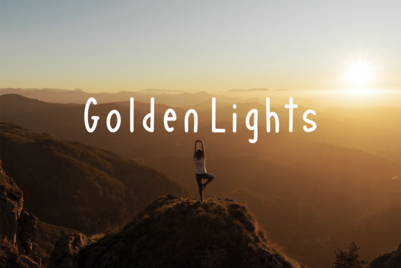Golden Lights Font - Preview 5