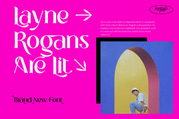 Layne Rogan Font PNG with transparent background - Preview 1