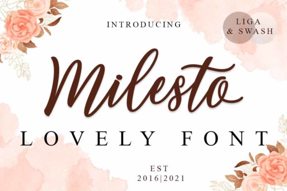 Milesto Script Script & Handwritten Font By Musafir LAB