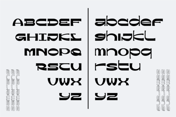 Samerang Font PNG with transparent background - Preview 2