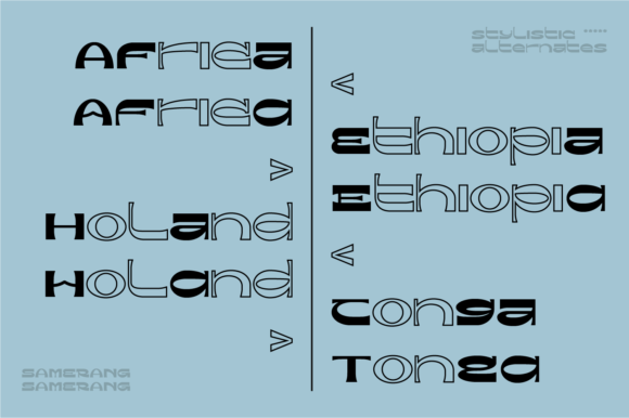 Samerang Font PNG with transparent background - Preview 5