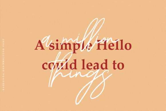 Barsanda Script Font PNG with transparent background - Preview 1