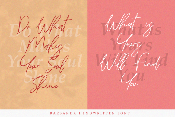 Barsanda Script Font PNG with transparent background - Preview 3