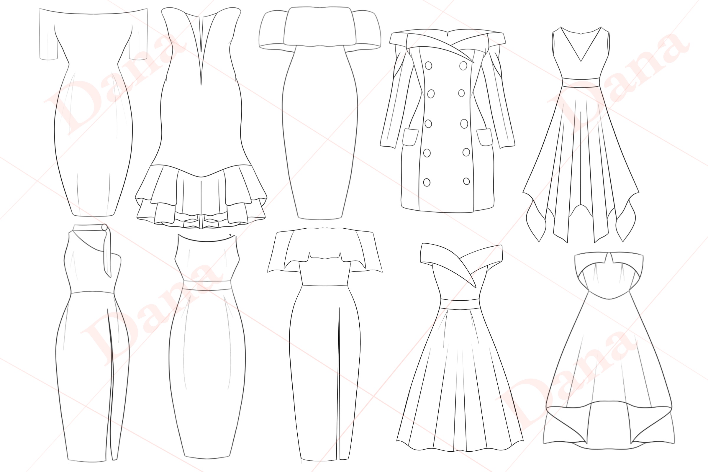Clothing Stamp for Procreate - photo 3