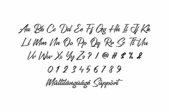 Roughdown Font PNG with transparent background - Preview 2
