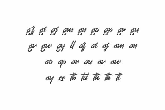 Roughdown Font PNG with transparent background - Preview 4