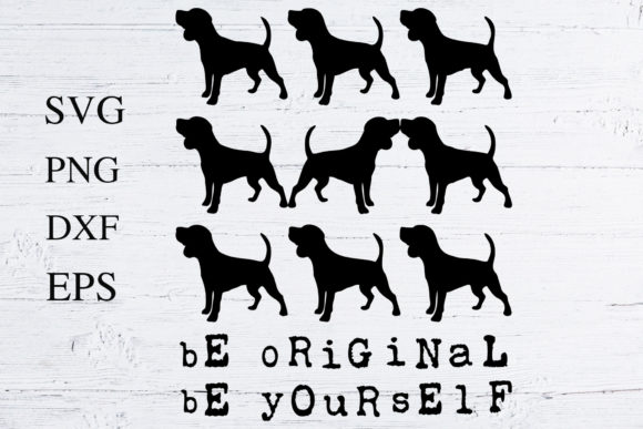 Beagle SVG positive quote Cut file