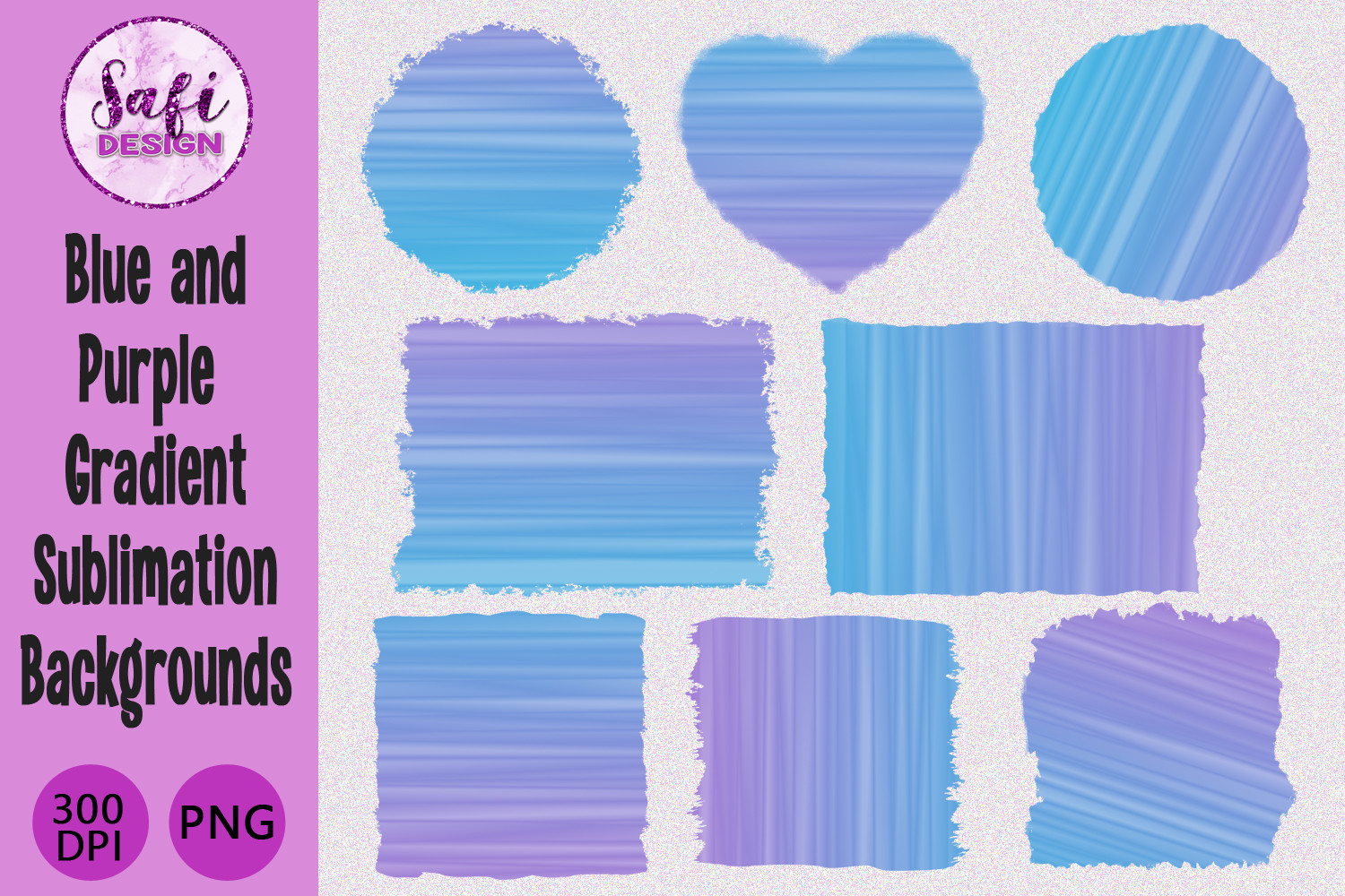 Blue and Purple Gradient Sublimation Graphic by Safi Designs · Creative ...