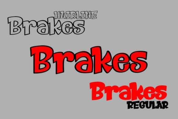 Brakes Font PNG with transparent background - Preview 5