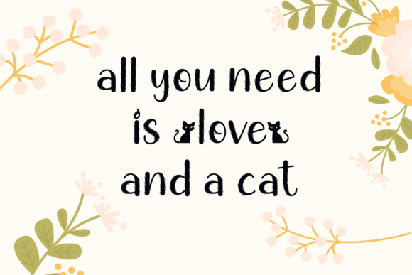 Chic Cat Font - Preview 3