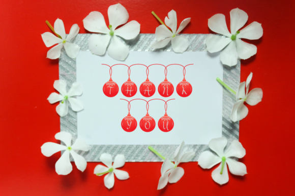 Christmas Glass Ball Font PNG with transparent background - Preview 6