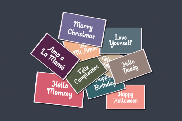 Hellobean Font PNG with transparent background - Preview 2