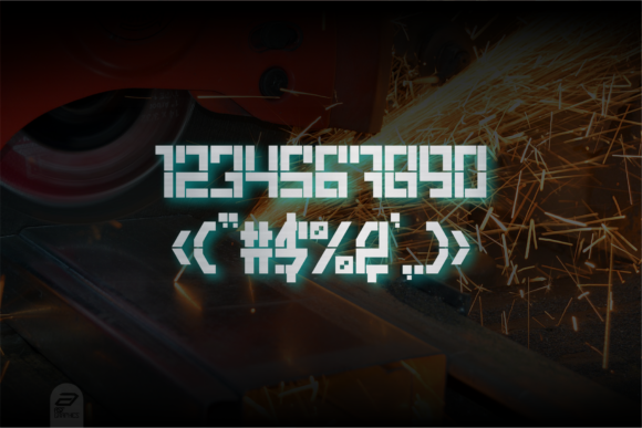 Iron Metals Font PNG with transparent background - Preview 2