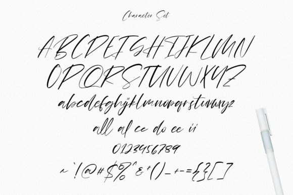 Kartbones Script Font PNG with transparent background - Preview 6