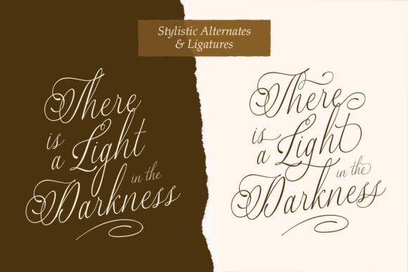 Maleryan Script Font PNG with transparent background - Preview 3