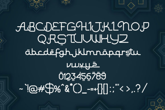 Raouf Font PNG with transparent background - Preview 5