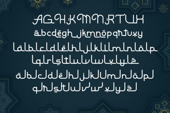 Raouf Font PNG with transparent background - Preview 6