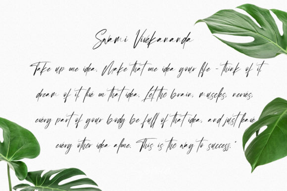 Sellyamor Script Font PNG with transparent background - Preview 1