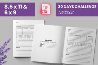 30 Days Challenge Tracker (KDP Interior) Graphic by Boss Designer ...