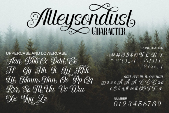 Alleysondust Font - Preview 4
