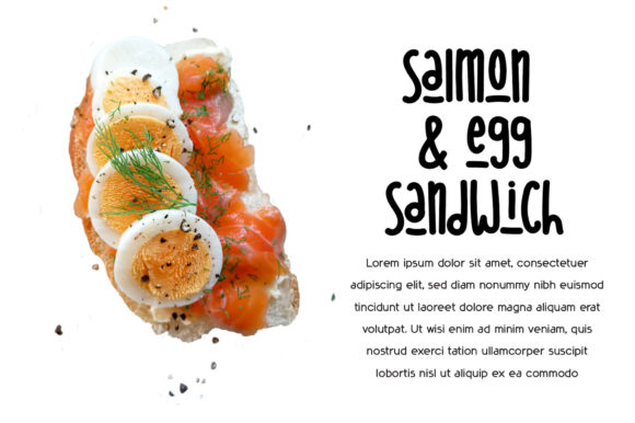 DeliNo8 Font PNG with transparent background - Preview 1