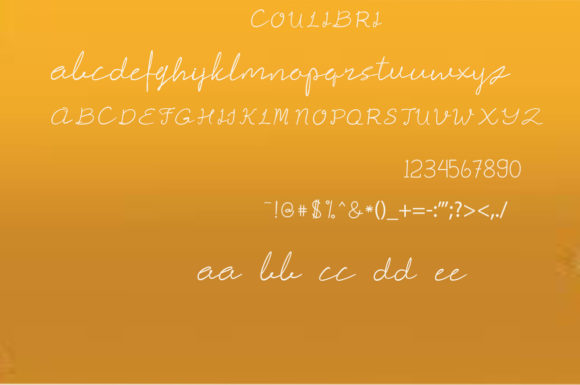 Dolphin Coulibri Font PNG with transparent background - Preview 4