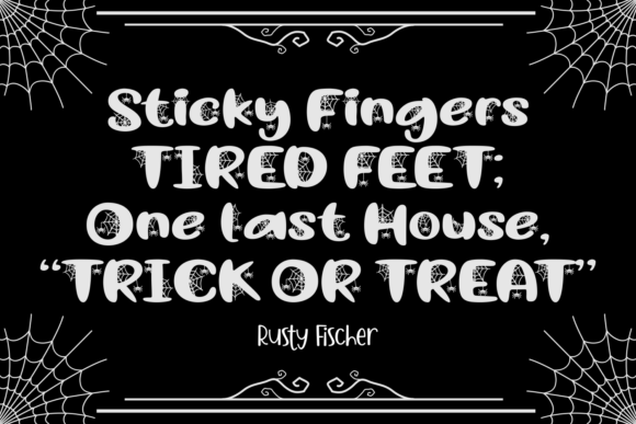 Ghosting Spider Font - Preview 2