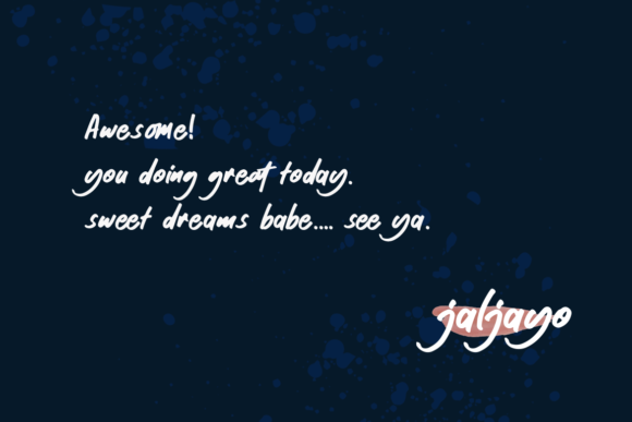 Good Night Font - Preview 5