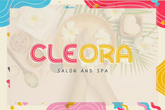 Hallo Rainbow Font - Preview 3