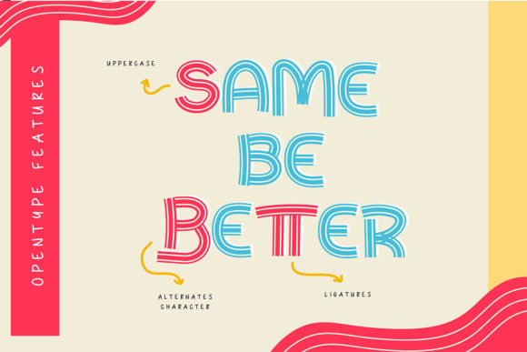 Hallo Rainbow Font - Preview 4