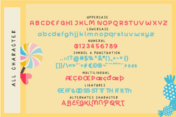 Hallo Rainbow Font - Preview 5
