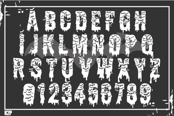 Halloween Bat Font - Preview 1