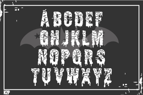 Halloween Bat Font - Preview 2